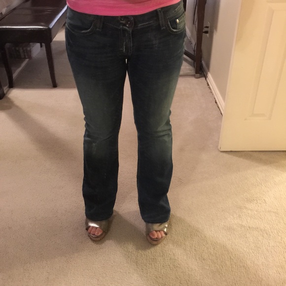 BKE Stella Boot Cut.  Dark denim