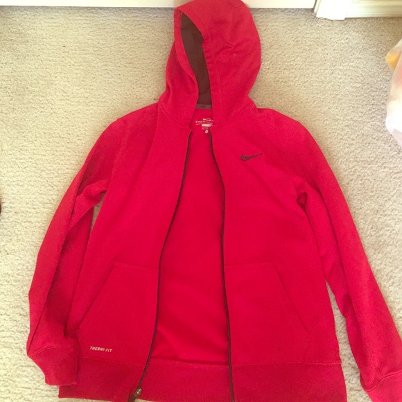 Nike Therma-fit Zip Up Jacket W/ Hood.