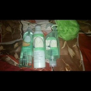 Avon cucumber melon body spray, lotion, shower gel