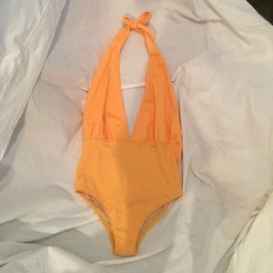 Orange one piece suit