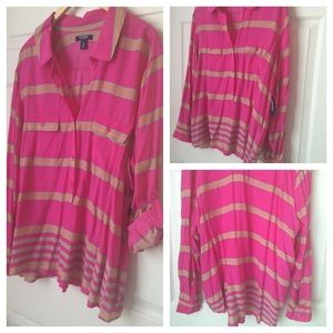 Old Navy roll sleeve blouse