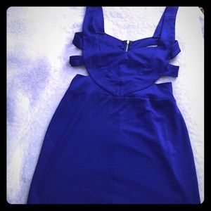 Blue Cutout Dress
