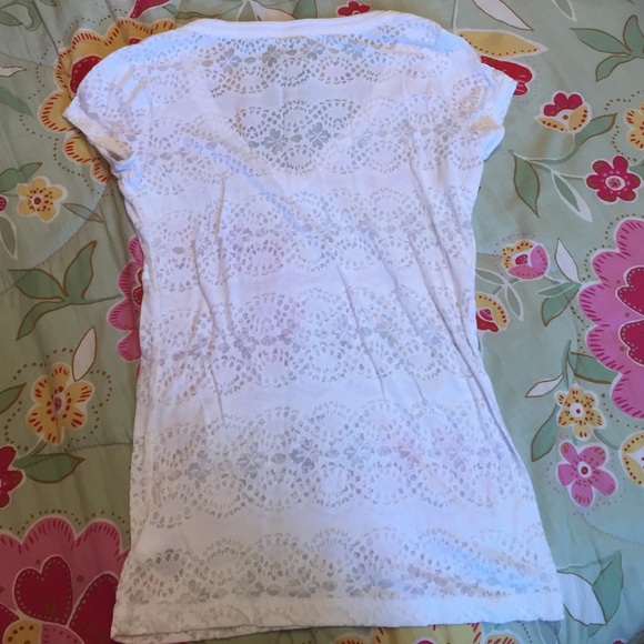 White see through v neck - Picture 2 of 3