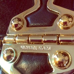 Michael Kors black leather purse