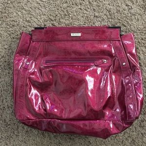 Miche prima size shell, metallic shiny pink.