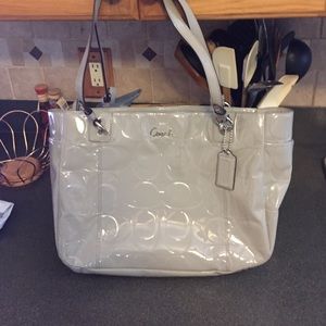 Coach grey tote