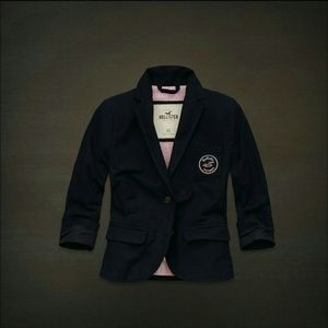 Hollister womens navy blazer jacket