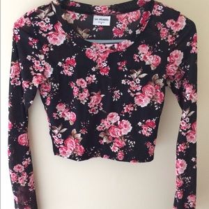 Sheer top with bustier layer