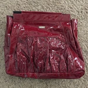 Miche prima size shell, shiny red.