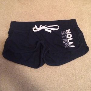 Navy Hollister track shorts