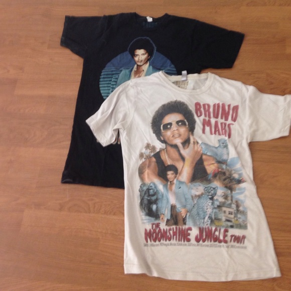 2 Bruno Mars t-shirts