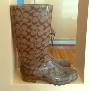 Coach Tall Rain Boots