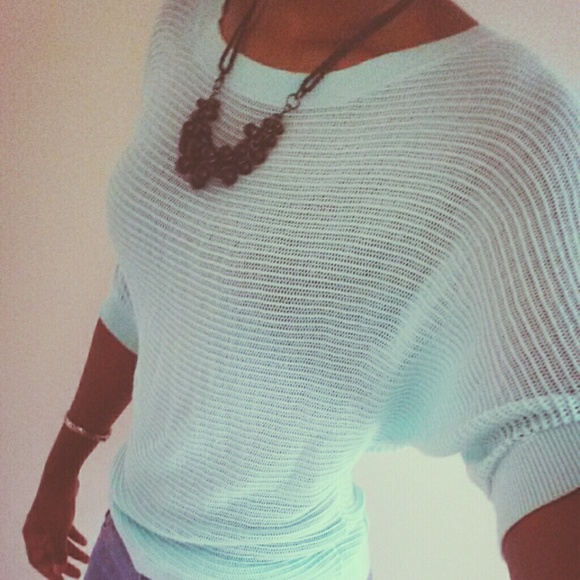 EXPRESS Mint Knit Sweater