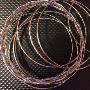 Silver bangles