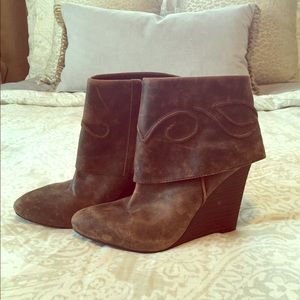Carlos Santana Distressed Booties