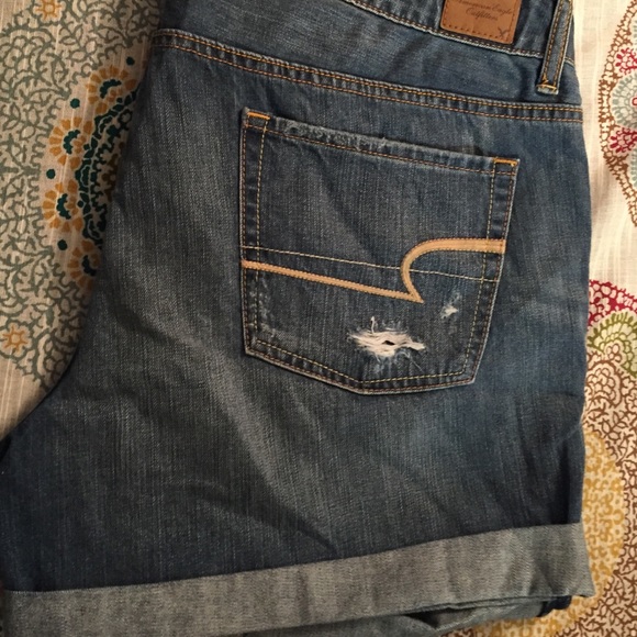 American Eagle denim midi shorts