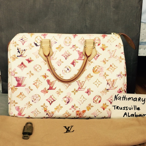 Louis Vuitton Speedy 30 Watercolor