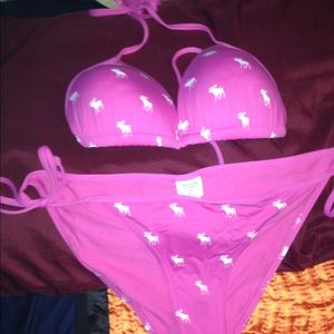 Pink string bikini