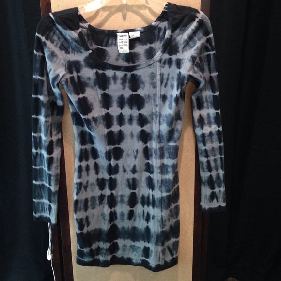 Black and grey Tye dye dress