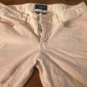 Pale pink corduroy's/jegging material