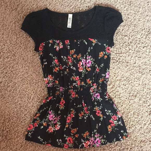 Floral Peplum Blouse