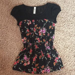 Floral Peplum Blouse