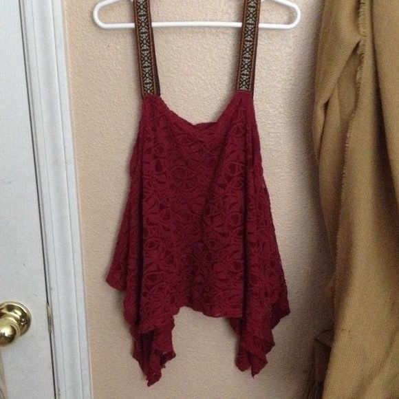 Small red dressy tank