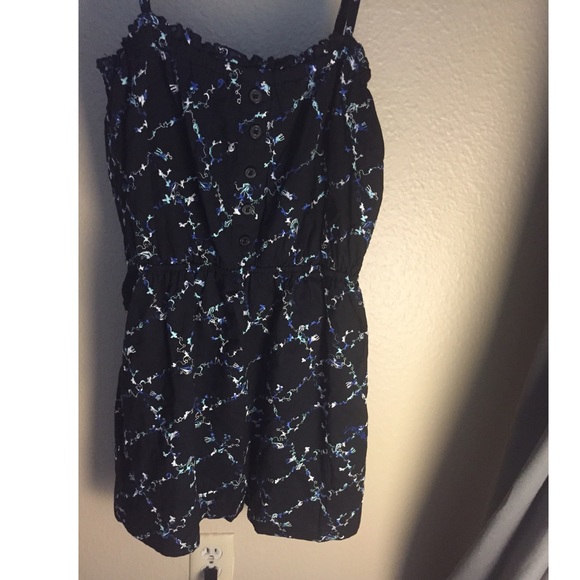 Volcom Black Paisley Patterned Dress