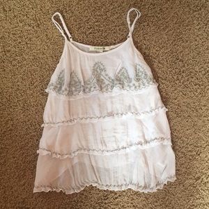 White Tank Top Blouse