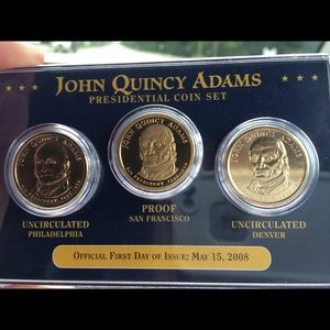 John Quincy Adams dollar coin collection
