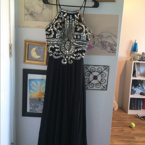 Custom black tunic style prom dress!! - Picture 4 of 4