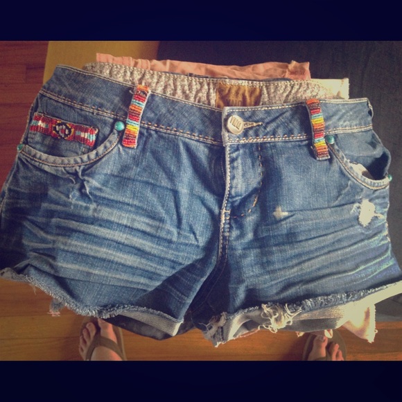 DNY cut off Hippie shorts size 13/14