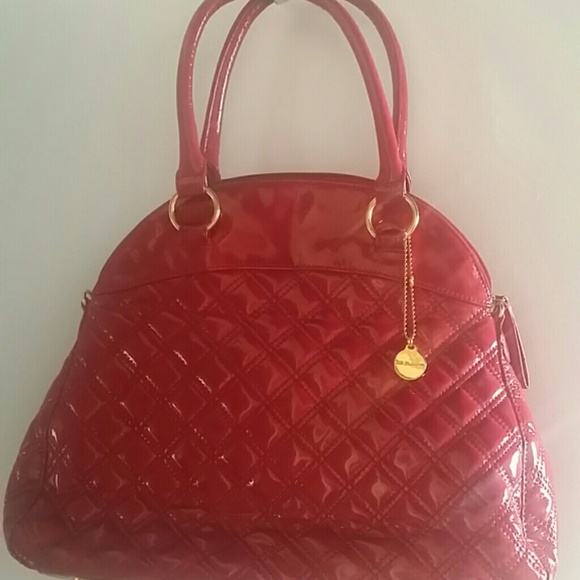 Large Big Buddha red quilted purse