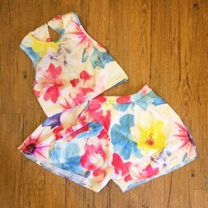 **Brand New** Floral Short Set