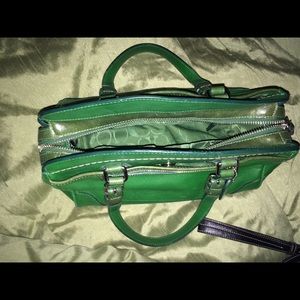 Green Coach purse- AUTHENTIC!!