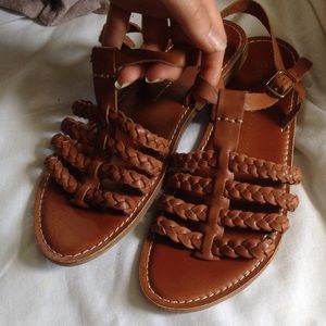 Braided Gladiator Sandals
