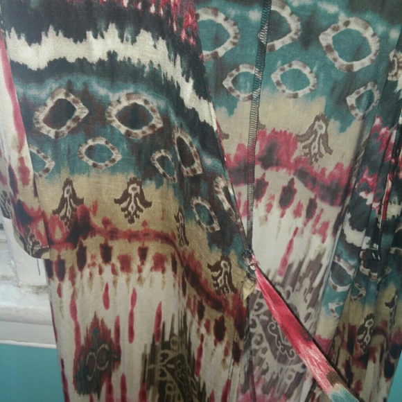 a.gain long patterned cardigan - Picture 3 of 4