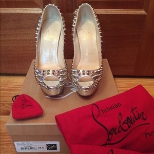 Christian Louboutin Lady Peep Spikes