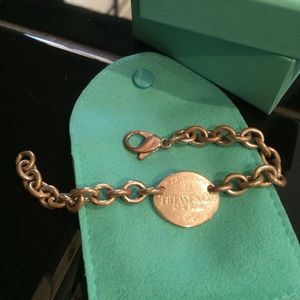 Sterling silver return to tiffany's bracelet