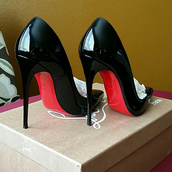 ❎❌SOLD❌❎Christian Louboutin Black Patent So Kate