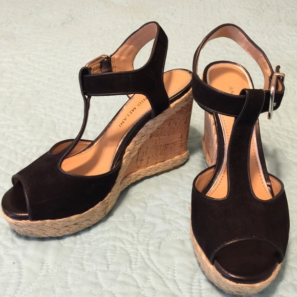 Antonio Melani black espadrilles only worn once