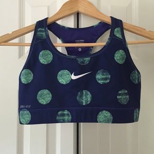 Polka dot Nike sport bra