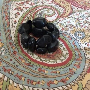 🔵Black stone stretchy Bracelet