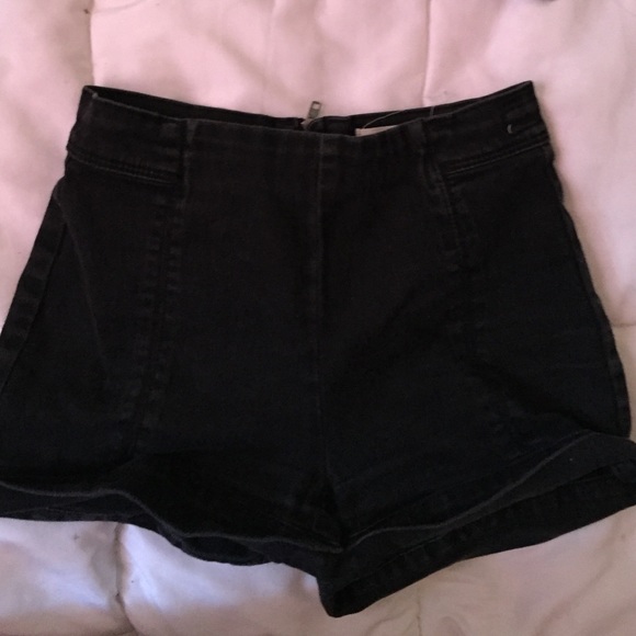 Black high waisted shorts