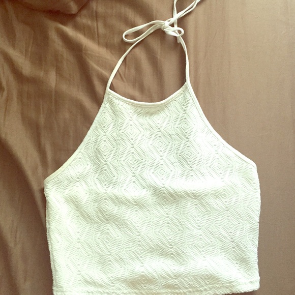 White halter top