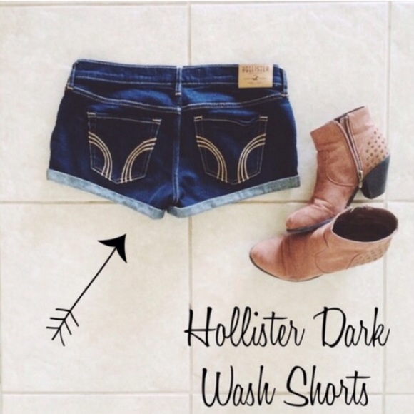 Hollister Pants - bundled ↠ dark wash shorts ↠ hollister