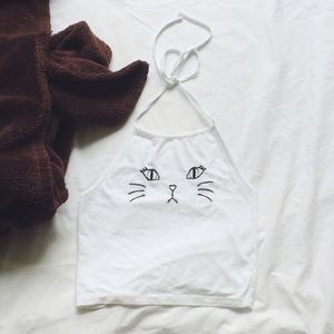 NWOT Brandy Melville Sachi Cat Halter