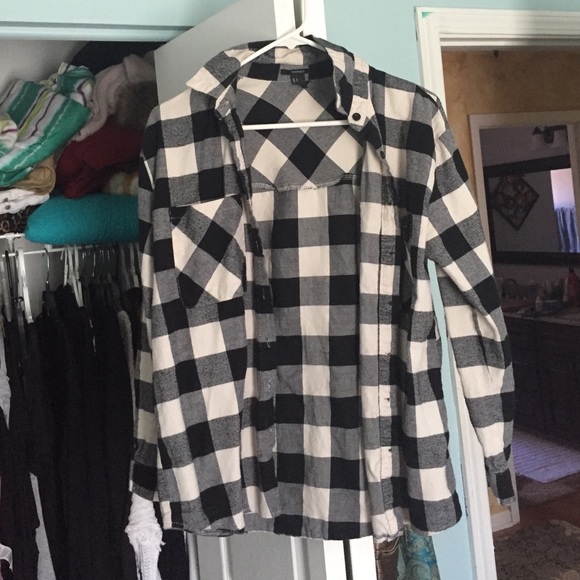 Black and white flannel