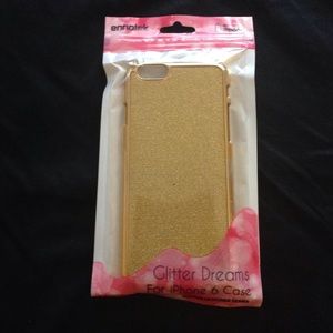 NWT iPhone 6 gold glitter case