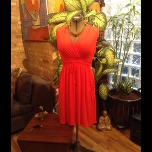 Coral Orange Summer Dress